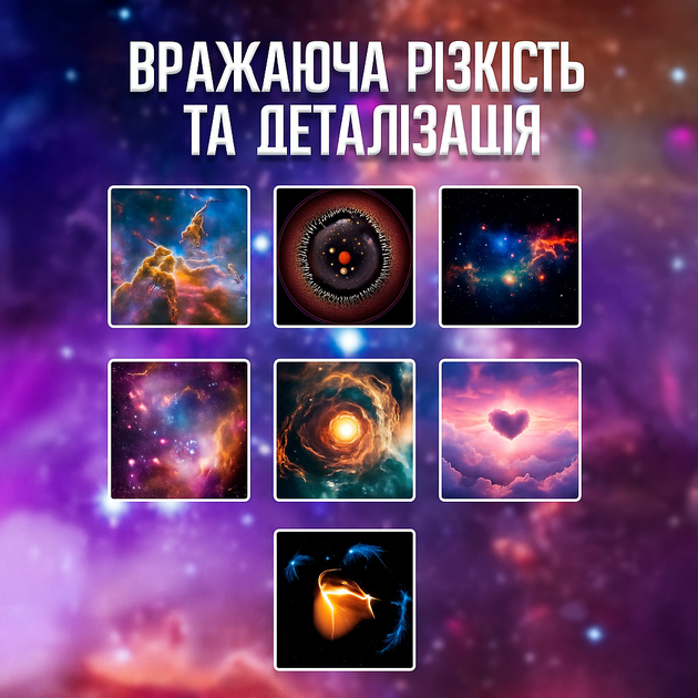 Ночник-проектор со звездным небом 12 проекций 360 Домашний планетарий лазерный проектор звезд Galaxy Projector - изображение 3