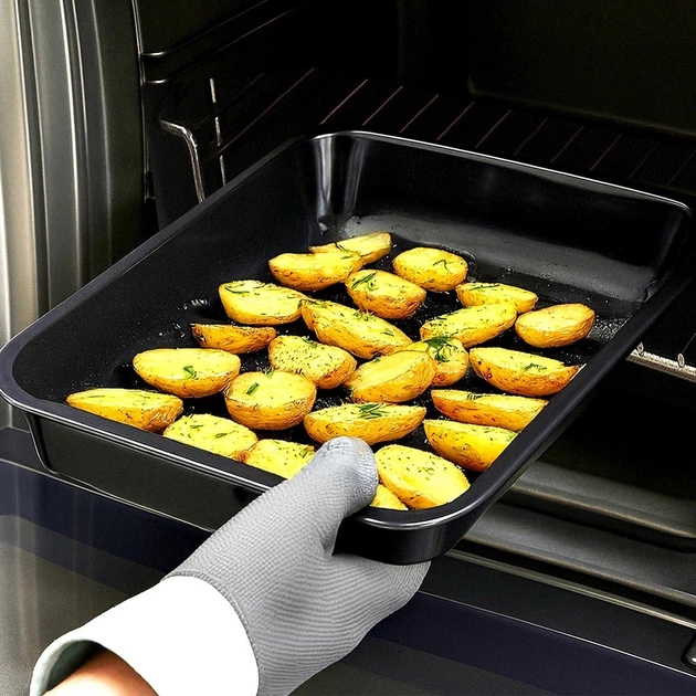 Blacha do pieczenia Orion emaliowana prostokątna głęboka 41 x 32 x 6 cm (8592381255435) - obraz 2