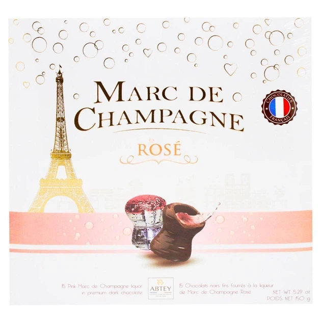 Конфеты Abtey Marc de Champagne Rose розовое шампанское 150 г - Фото 2 Конфеты Abtey Marc de Champagne Rose розовое шампанское 150 г - изображение 2