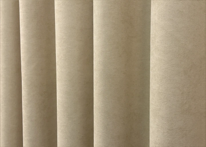 Комплект штор на люверсах VR-Textil Мікровелюр SPARTA № 1192ш 150х250 см 2 шт Бежевий (37-0033) - зображення 8
