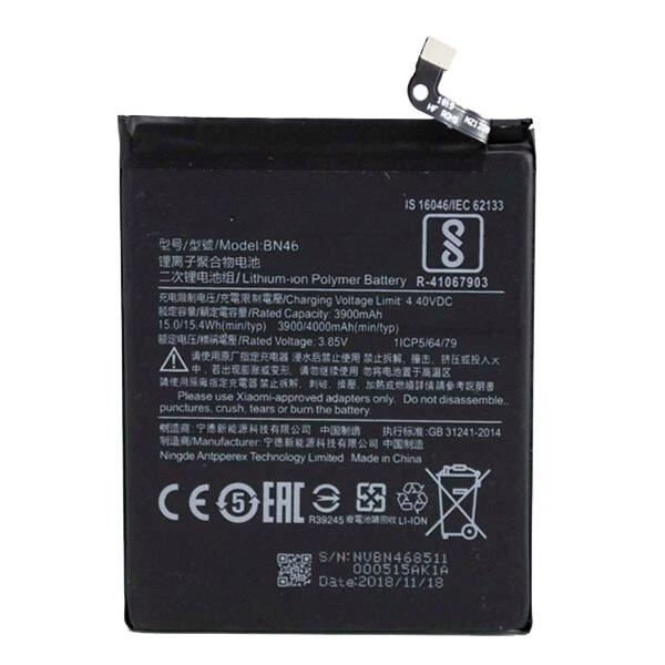 Акумулятор Xiaomi Redmi 7 / Redmi Note 6 / Redmi Note 8 / Redmi Note 8t, BN46, Original - 187515 - Фото 1 Акумулятор Xiaomi Redmi 7 / Redmi Note 6 / Redmi Note 8 / Redmi Note 8t, BN46, Original - 187515 - зображення 1