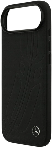 Etui Mercedes Leather Large Laurel Leave MagSafe do iPhone Air Black (3666339507442) - obraz 6