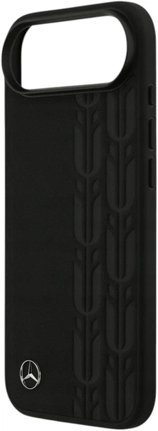 Etui Mercedes Leather Laurel Leaves MagSafe do iPhone Air Black (3666339507008) - obraz 6