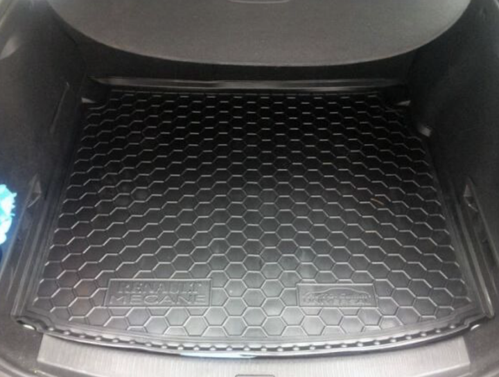 Полиуретановый коврик в багажник Avto-gumm для Renault Megane 3 2009- Universal без ушей Рено Меган 3 - изображение 3