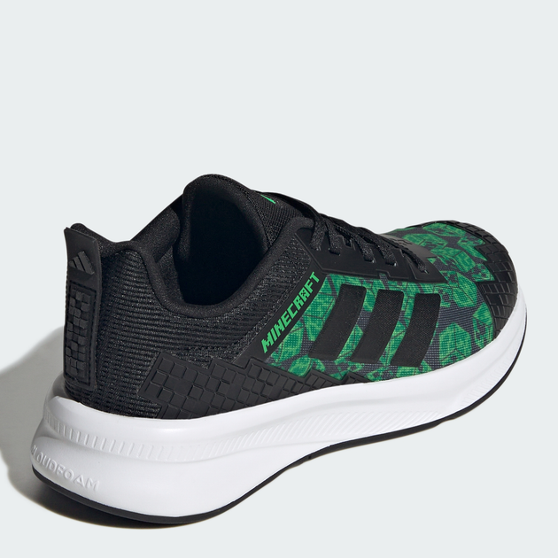 Підліткові кросівки для хлопчика Adidas Minecraft Fortarun J JR1932 37.5 Core Black (4068806237613) - зображення 4