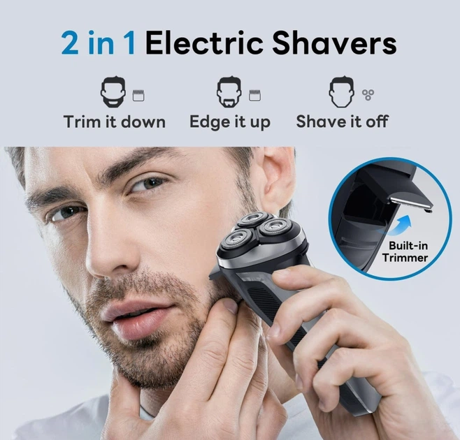 Бритва DOAO Electric Razor A3-Pro, мужская, 2-в-1, обновлённая модель - изображение 2