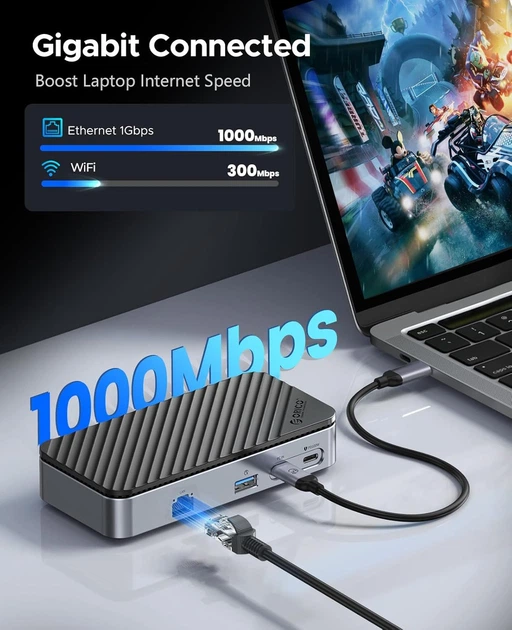 USB-C концентратор з корпусом для M.2 NVMe SSD 10 Гбіт/с ORICO - Фото 6 USB-C концентратор з корпусом для M.2 NVMe SSD 10 Гбіт/с ORICO - зображення 6