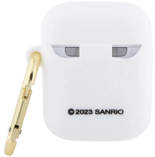 Etui Hello Kitty Silicone 3D Kitty Head do Apple AirPods 1/2 White (3666339189754) - obraz 2