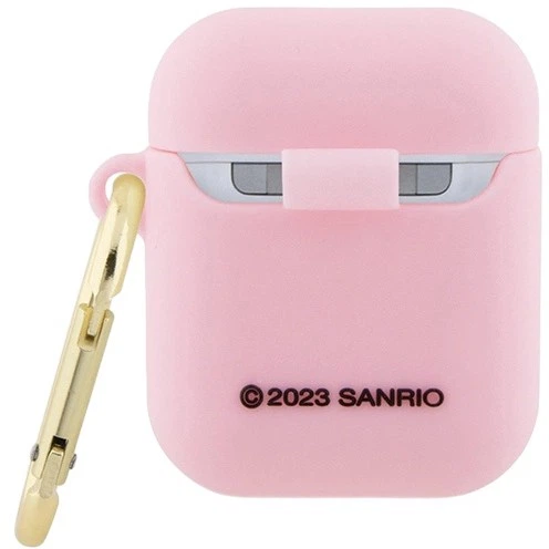 Etui Hello Kitty Silicone 3D Kitty Head do Apple AirPods 1/2 Pink (3666339189679) - obraz 2