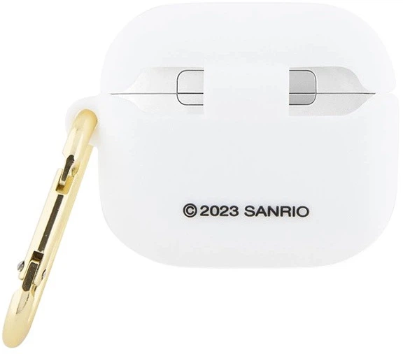 Etui Hello Kitty Silicone 3D Kitty Head do Apple AirPods 3 White (3666339189785) - obraz 2