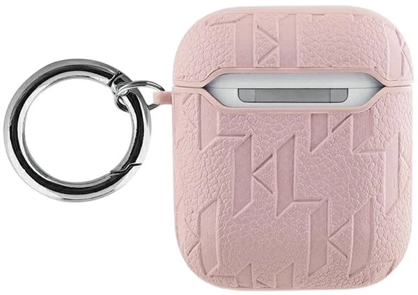 Чехол Karl Lagerfeld Monogram Karl Head для Apple AirPods 1 / 2 Pink (3666339283759) - зображення 2
