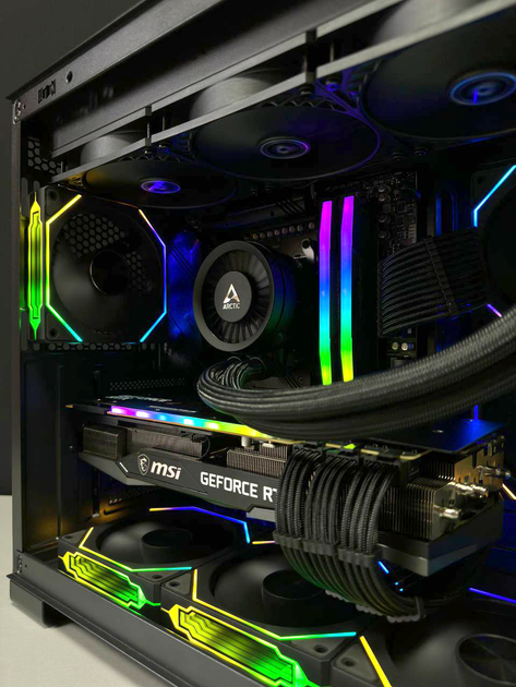 Ігровий комп'ютер GM-PC AMD Ryzen 7 7800X3D Gaming Lite / Asrock B650 Pro / DDR5 32 GB / SSD Kingston 1 TB / Nvidia RTX 5070 Ti 16 GB / be quiet! 750 W - зображення 2