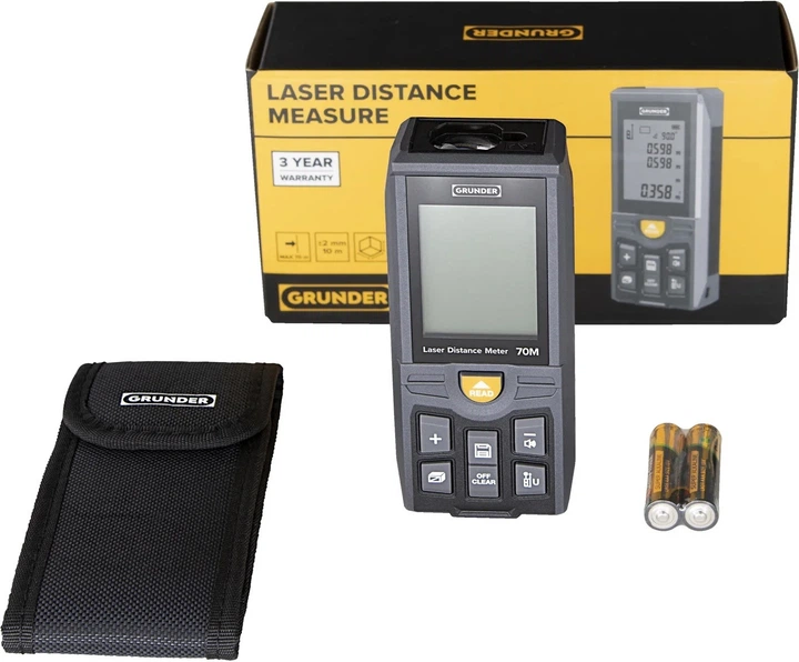 Dalmierz laserowy Grunder CJA70 70 m (4772013343776) - obraz 2