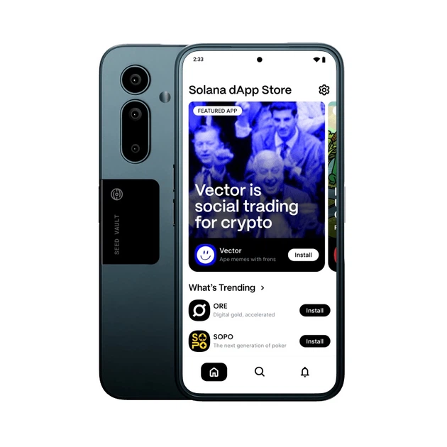 SEEKER ソラナモバイル2 スマートフォン ソラナスマホ「チャプター2」、「Solana Seeker」へと改名 Helium無料
