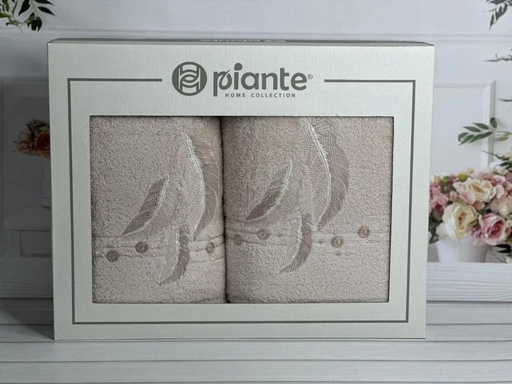 Подарочный набор полотенец Piante Home 100% Хлопок 7810 - Фото 3 Подарочный набор полотенец Piante Home 100% Хлопок 7810 - изображение 3