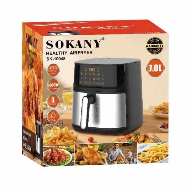 Аэрофритюрница 7л 1800Вт Sokany SK-10048 - изображение 3