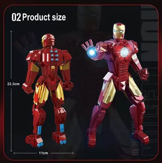 Конструктор Залізна людина Iron Legion Mark III, 466 деталь - зображення 2