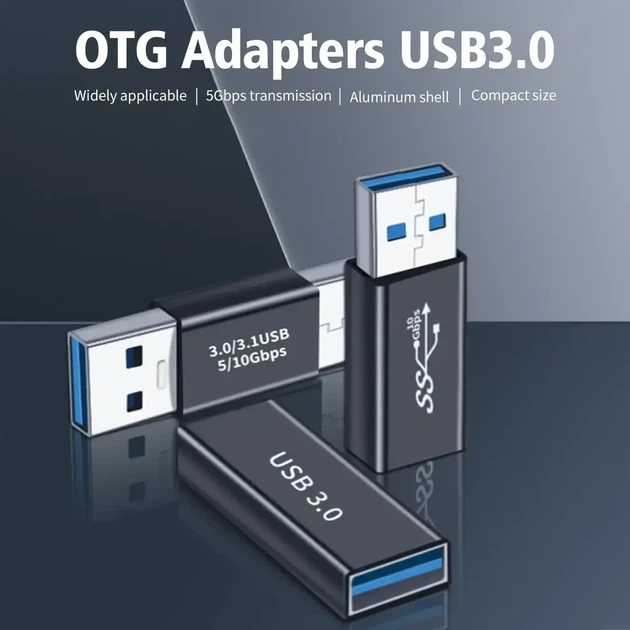 Перехідник, з'єднувач USB A — USB A, v.3.0 (Тато - Мама) - зображення 4