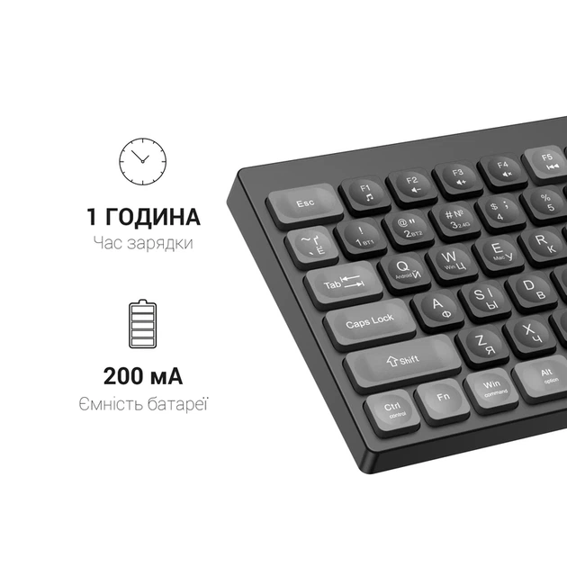 Клавіатура бездротова OfficePro (SK985BO) - изображение 13