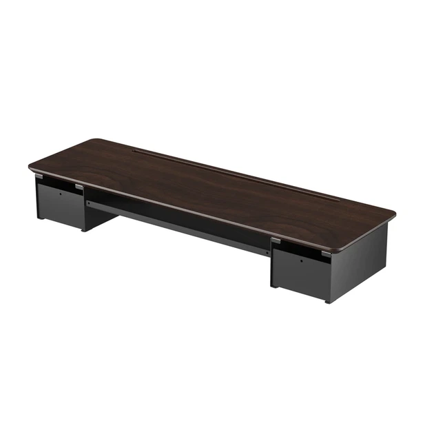 Настільна підставка для монітора OfficePro MR161DW Dark Wood/Black - Фото 4 Настільна підставка для монітора OfficePro MR161DW Dark Wood/Black - изображение 4