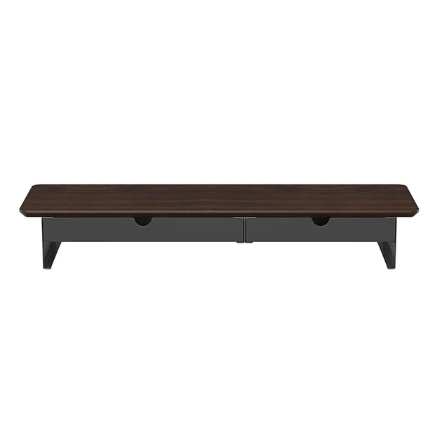 Настільна підставка для монітора OfficePro MR145DW Dark Wood/Black - Фото 5 Настільна підставка для монітора OfficePro MR145DW Dark Wood/Black - изображение 5