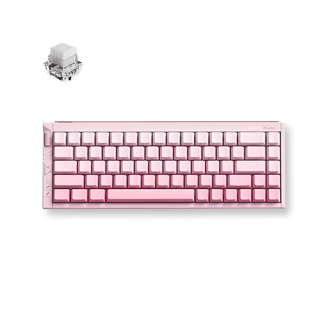 Клавіатура ігрова MCHOSE Ace 68 Turbo магнітна дротова Mount Tai Magnetic Switch GT, Peachy Pink - зображення 2