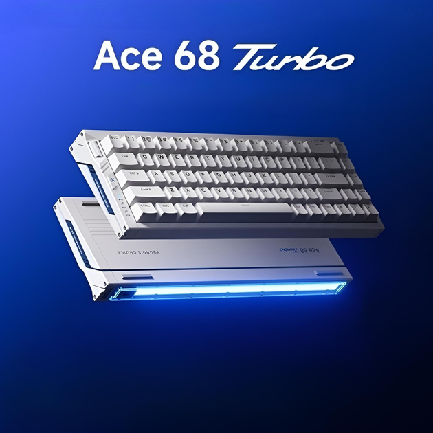 Клавиатура игровая MCHOSE Ace 68 Turbo магнитная проводная Mount Tai Magnetic Switch GT, Nova White - изображение 4