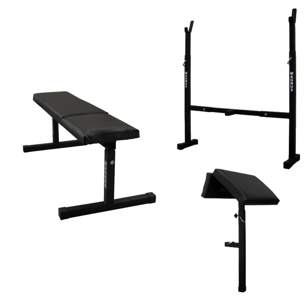 Скамья под штангу MAGNUS MC-L006 со стойкой и приставкой Скотта - изображение 2