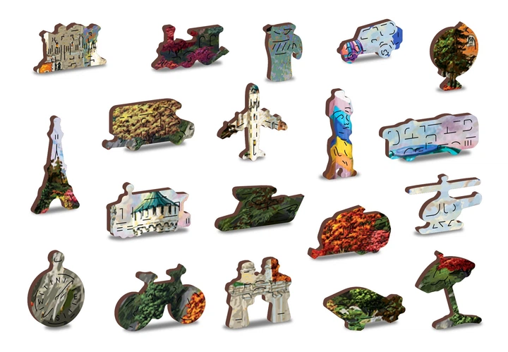 Drewniana układanka z figurkami Wooden City Zamek Neuschwanstein 1010 elementów 62693 (5904151822021) - obraz 5