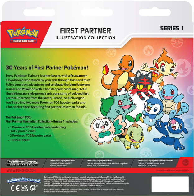 Zestaw kart Pokemon Pokémon TCG: First Partner - Illustration Collection - Series 1 (196214134959) - obraz 4