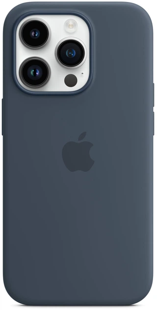 Чехол силиконовый противоударный Silicone Case with MagSafe для Apple Iphone 14 Pro (6.1") Storm Blue - Фото 10 Чехол силиконовый противоударный Silicone Case with MagSafe для Apple Iphone 14 Pro (6.1") Storm Blue - изображение 10