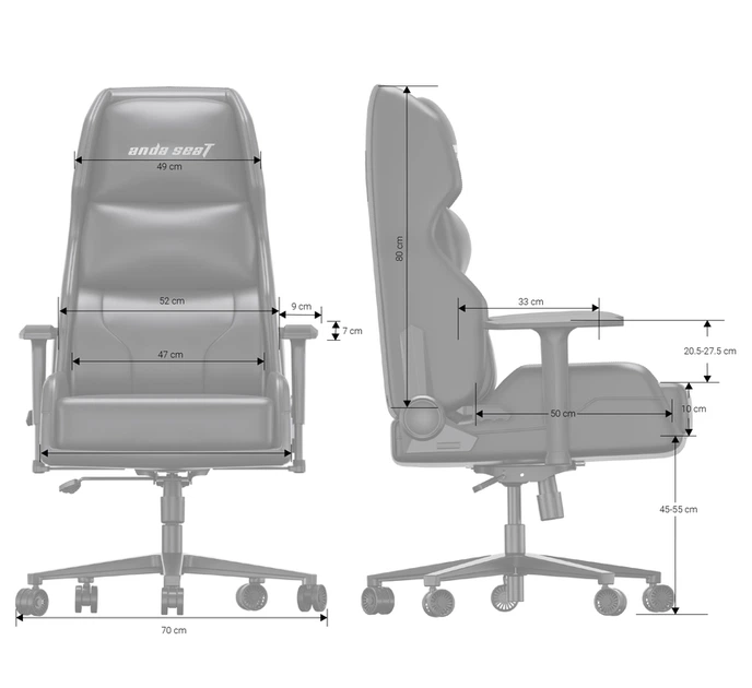 Крісло ігрове Anda Seat X1 Gaming Sofa Black PVC - Фото 15 Крісло ігрове Anda Seat X1 Gaming Sofa Black PVC - изображение 15