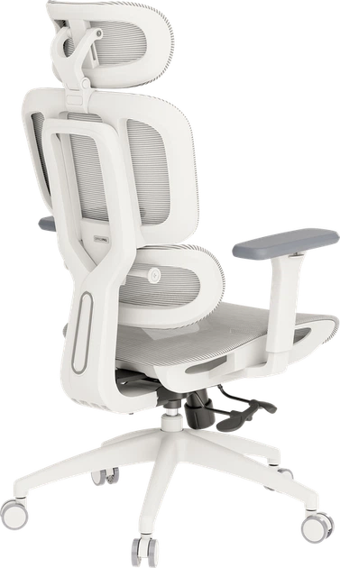 Крісло офісне OfficePro Skyline OC680-W-LG-LG - Фото 4 Крісло офісне OfficePro Skyline OC680-W-LG-LG - зображення 4