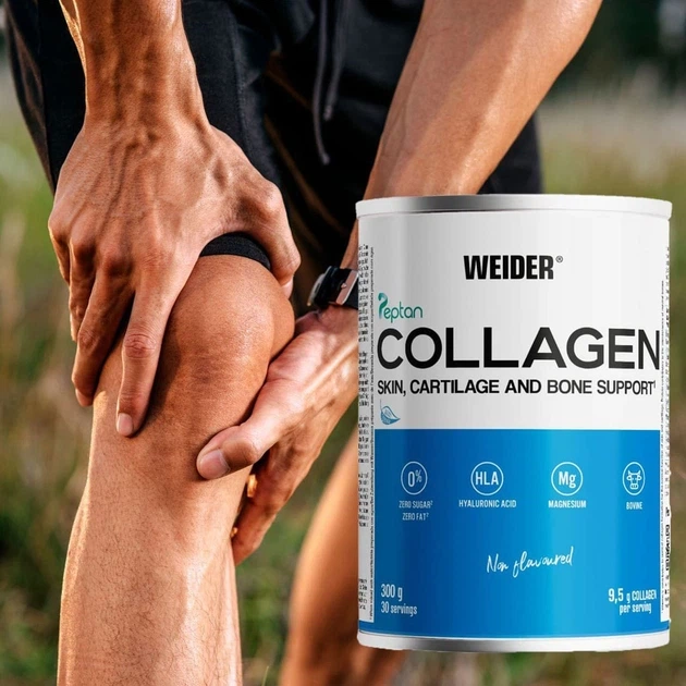 Хондропротектор для суставов Weider Collagen Peptides Пептиди колагену для кожи, суставов и волос с гиалуроновой кислотой и витамином С 300 г (8414192309032) - Фото 6 Хондропротектор для суставов Weider Collagen Peptides Пептиди колагену для кожи, суставов и волос с гиалуроновой кислотой и витамином С 300 г (8414192309032) - изображение 6