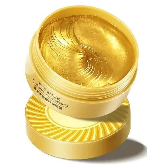 Патчи под глаза BIOAQUA Golden Elastic Moisturizing Eye Mask золотые (60 шт / 30 пар) – увлажняющие эластичные с лопаткой - изображение 2