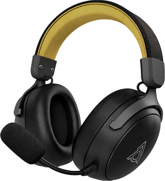 Бездротова ігрова гарнітура Ajazz ahm08 max Black Gray Yellow (ahm08-max-bgy) - Фото 1 Бездротова ігрова гарнітура Ajazz ahm08 max Black Gray Yellow (ahm08-max-bgy) - изображение 1