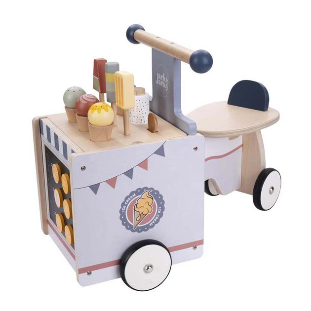 Біговел Quint Wooden Balance Bike Ice Cream Cart Jack & Jacky (640040) (8716096020199) - зображення 2