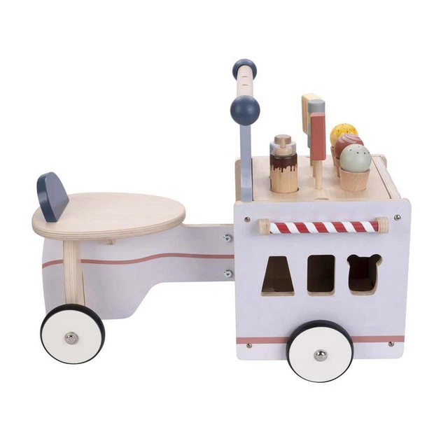 Біговел Quint Wooden Balance Bike Ice Cream Cart Jack & Jacky (640040) (8716096020199) - зображення 4