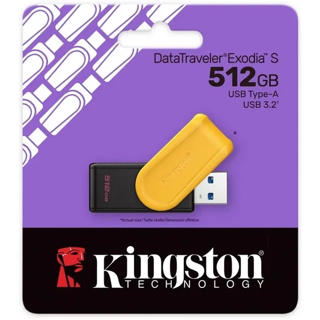 Флеш Kingston Exodia M 512GB DT Exodia S Black/Orange (DTXS/512GB) - Фото 4 Флеш Kingston Exodia M 512GB DT Exodia S Black/Orange (DTXS/512GB) - изображение 4