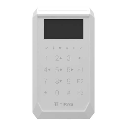 Сенсорная клавиатура TIras K-PAD OLED RS-485 для охранных систем White - изображение 2