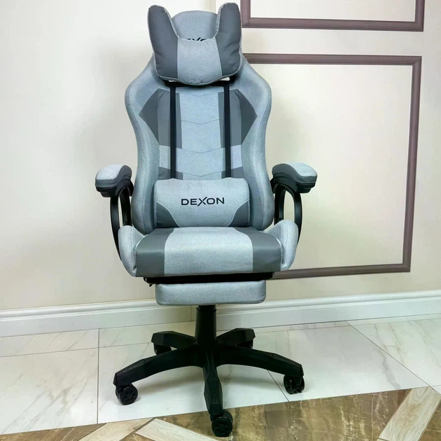 Геймерське крісло DEXON VECTOR G-053 з підставкою для ніг