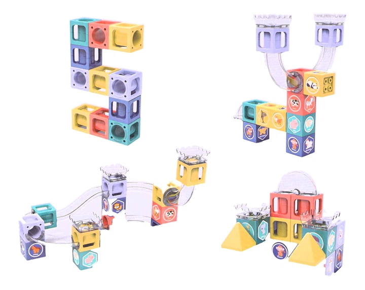 Магнітний конструктор Magboss будівельний Треки 38 елементів 82866 (5904041140327) - зображення 2