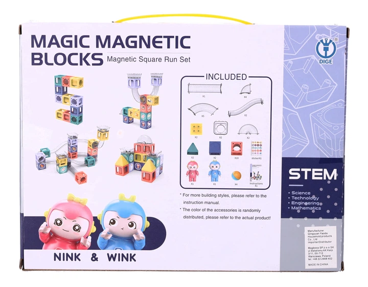 Магнітний конструктор Magboss будівельний Треки 38 елементів 82866 (5904041140327) - зображення 4