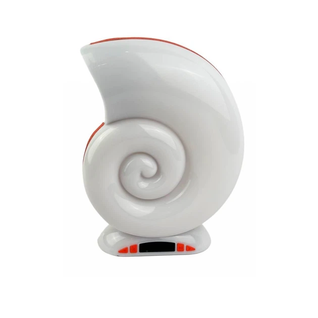 Колонка портативная с часами Conch Music Light Bluetooth LED белый с оранжевым - Фото 2 Колонка портативная с часами Conch Music Light Bluetooth LED белый с оранжевым - изображение 2