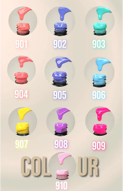 Гель лак Moon Full Summer Collection №907, 8 мл - зображення 3