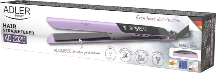 Випрямляч для волосся кератиновий Adler AD 2329 - зображення 8