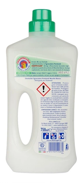 Парфумований засіб для миття підлоги Chanteclair Muschio Bianco 750 мл - изображение 3