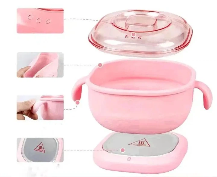 Воскоплав силиконовый Wax Warmer SS-001A Розовый - Фото 2 Воскоплав силиконовый Wax Warmer SS-001A Розовый - изображение 2