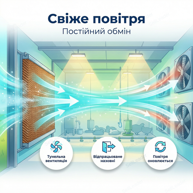 Випарна панель 200х60х10см целюлозна паперова охолоджувальна гофрована для теплиць ферми пташника касета - зображення 7