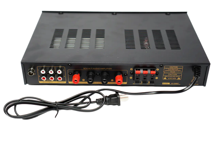Усилитель звука UKC AK-298BT Bluetooth Караоке 2-канальный 200W Black (3_07856) - Фото 4 Усилитель звука UKC AK-298BT Bluetooth Караоке 2-канальный 200W Black (3_07856) - изображение 4
